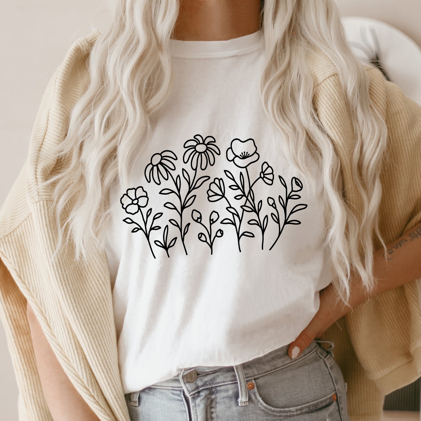 WildFlower Svg, Floral Vector, Flower Border Clipart, Botanical PNG, Wild flowers SVG, Flower Bouquet Ornament Cut files Digital Download
