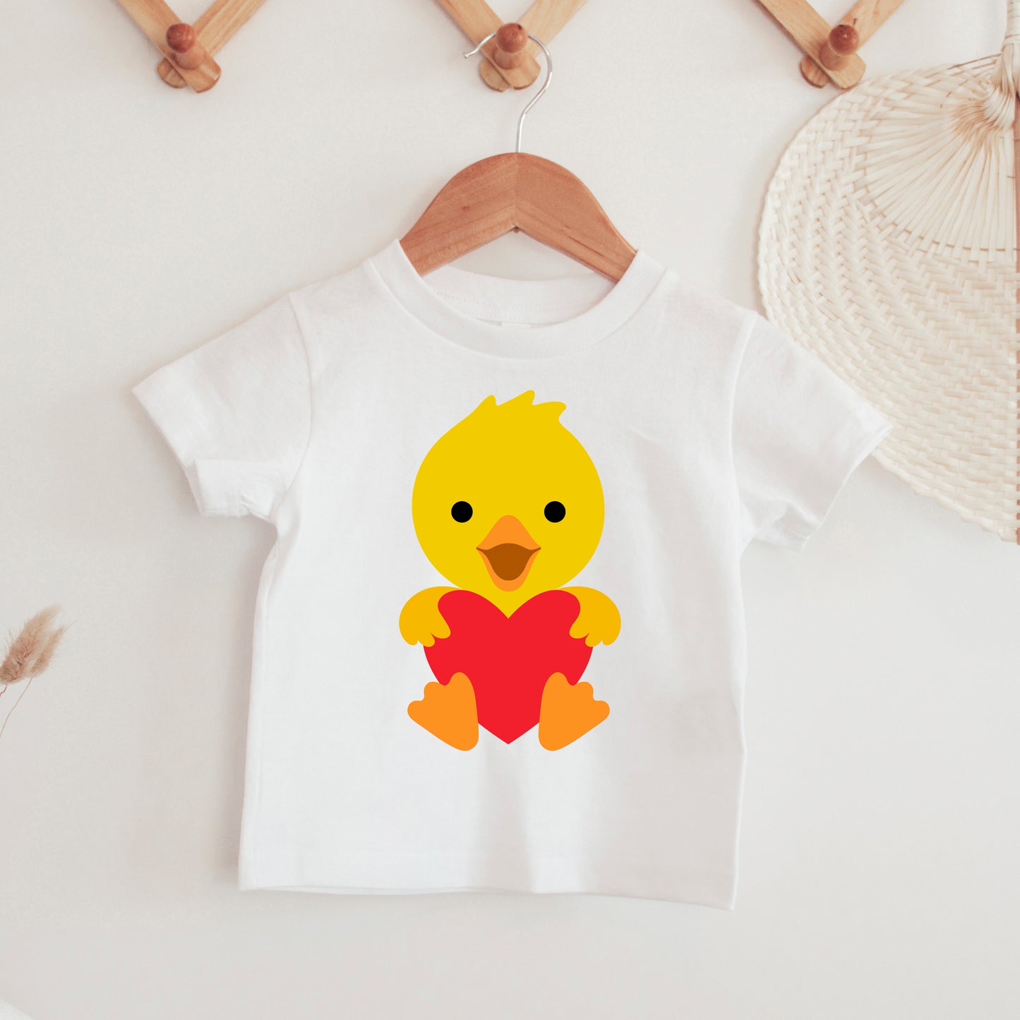 Valentine Duck SVG, Duck with Heart Vector, Birthday Duck Clipart, Cute Duck Cutting file, Boy Girls Duck shirt Cut files Digital Download