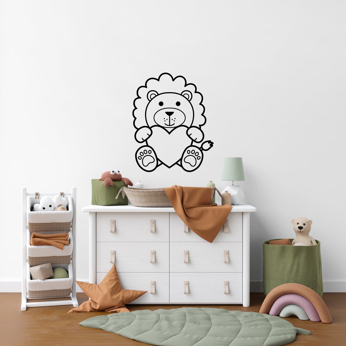Lion with Heart SVG, Valentine Lion Vector, Cute Lion Clip Art, Boy Girls Lion Birthday Shirt PNG, Lion with Love Cut files Digital Download