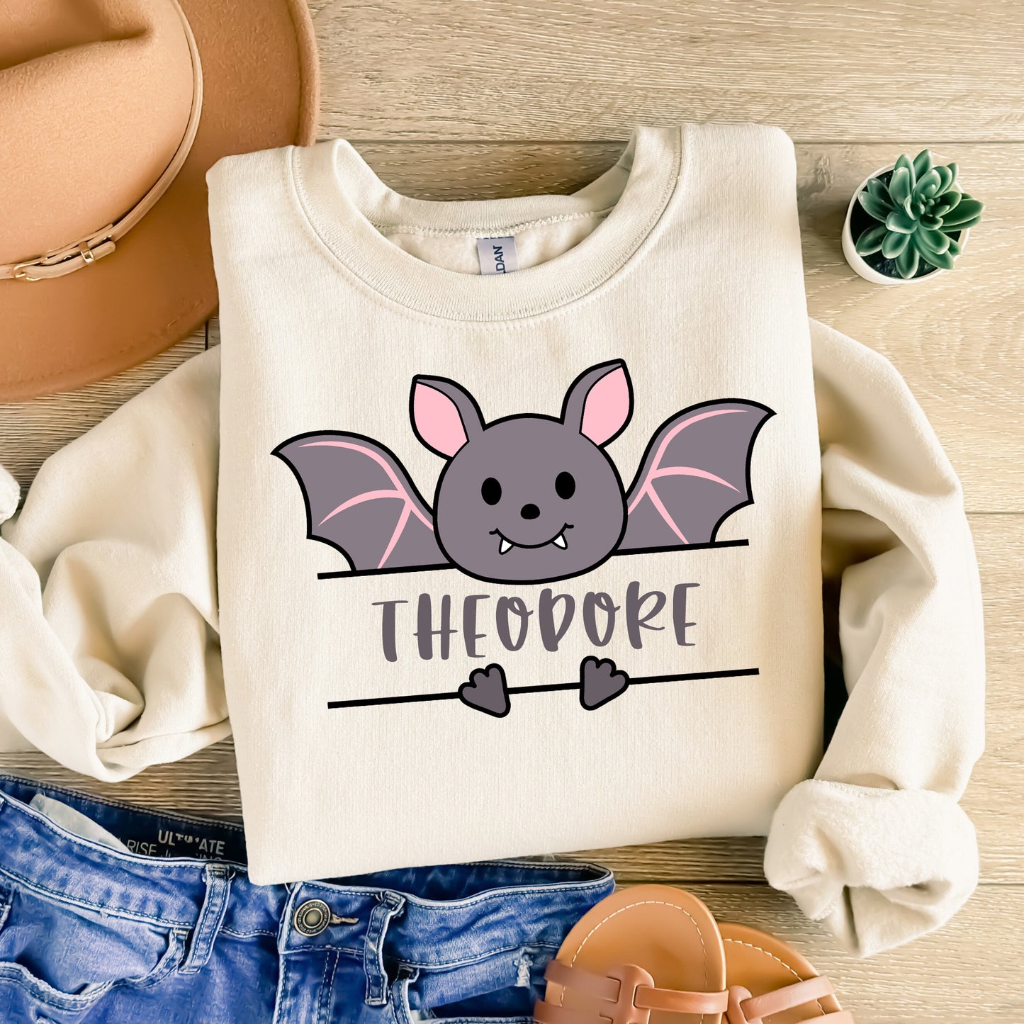 Bat Monogram SVG, Halloween Clipart, Flying Bat Vector, Cute Bat PNG, Split Monogram DXF, Halloween Name Frame Cut files Digital Download