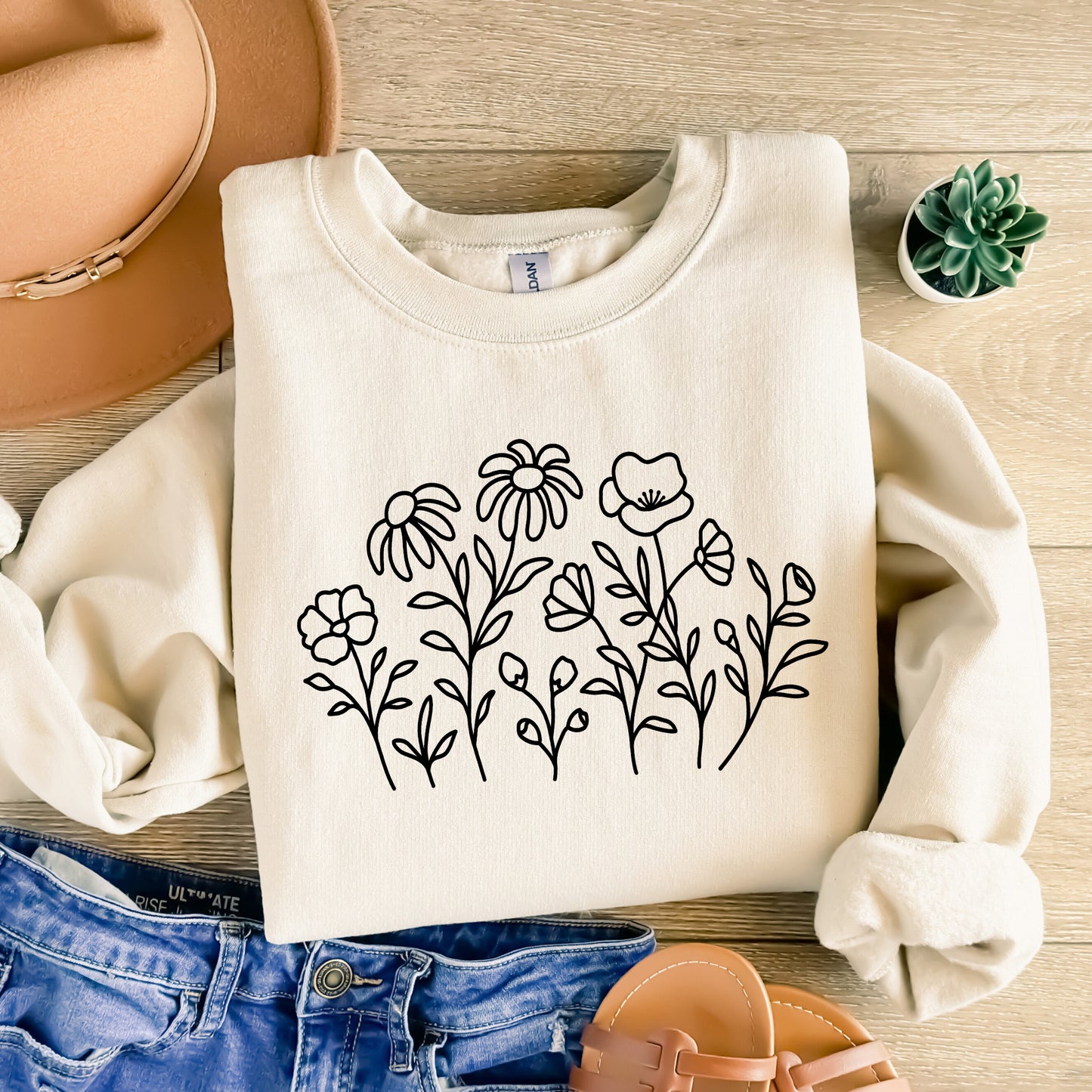 WildFlower Svg, Floral Vector, Flower Border Clipart, Botanical PNG, Wild flowers SVG, Flower Bouquet Ornament Cut files Digital Download