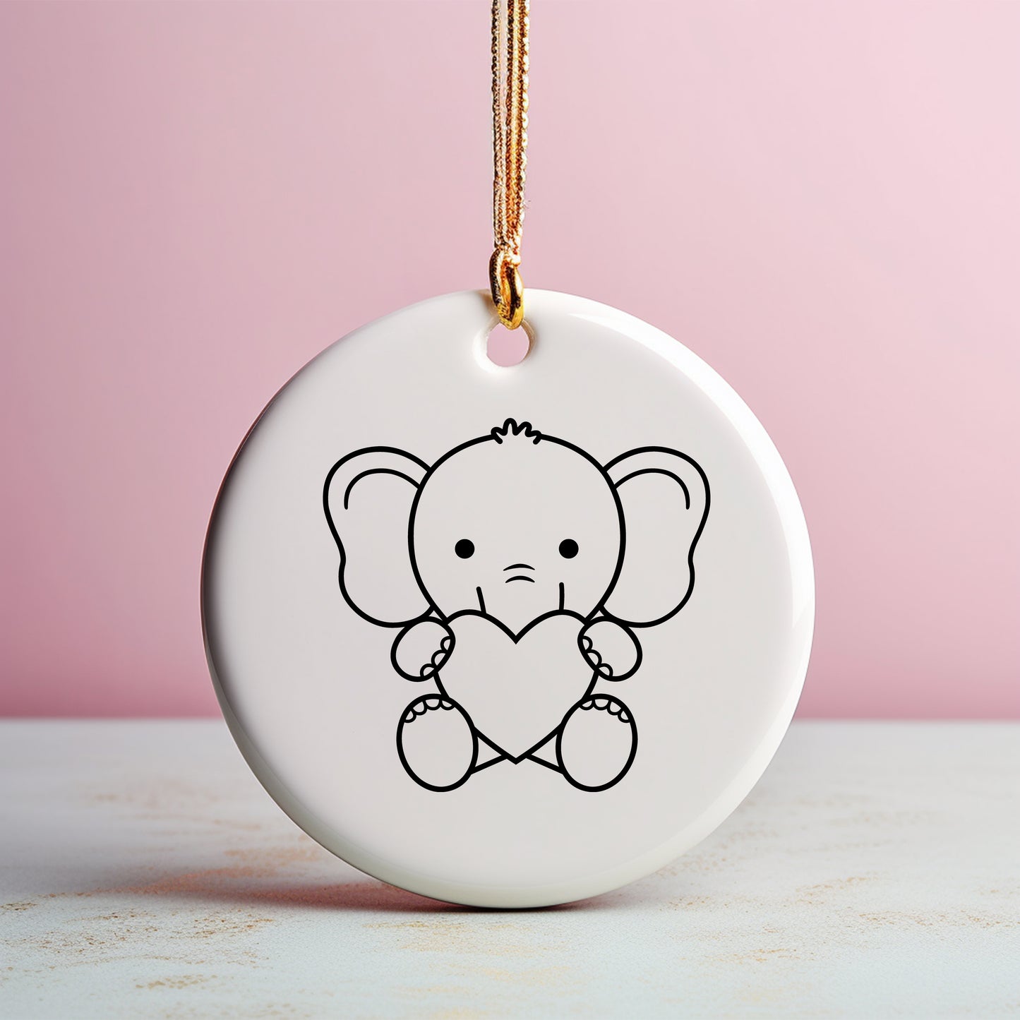 Elephant with Heart SVG, Valentine Elephant Vector, kids Elephant shirt PNG, Elephant clipart, Cute Elephant Cut files Digital Download
