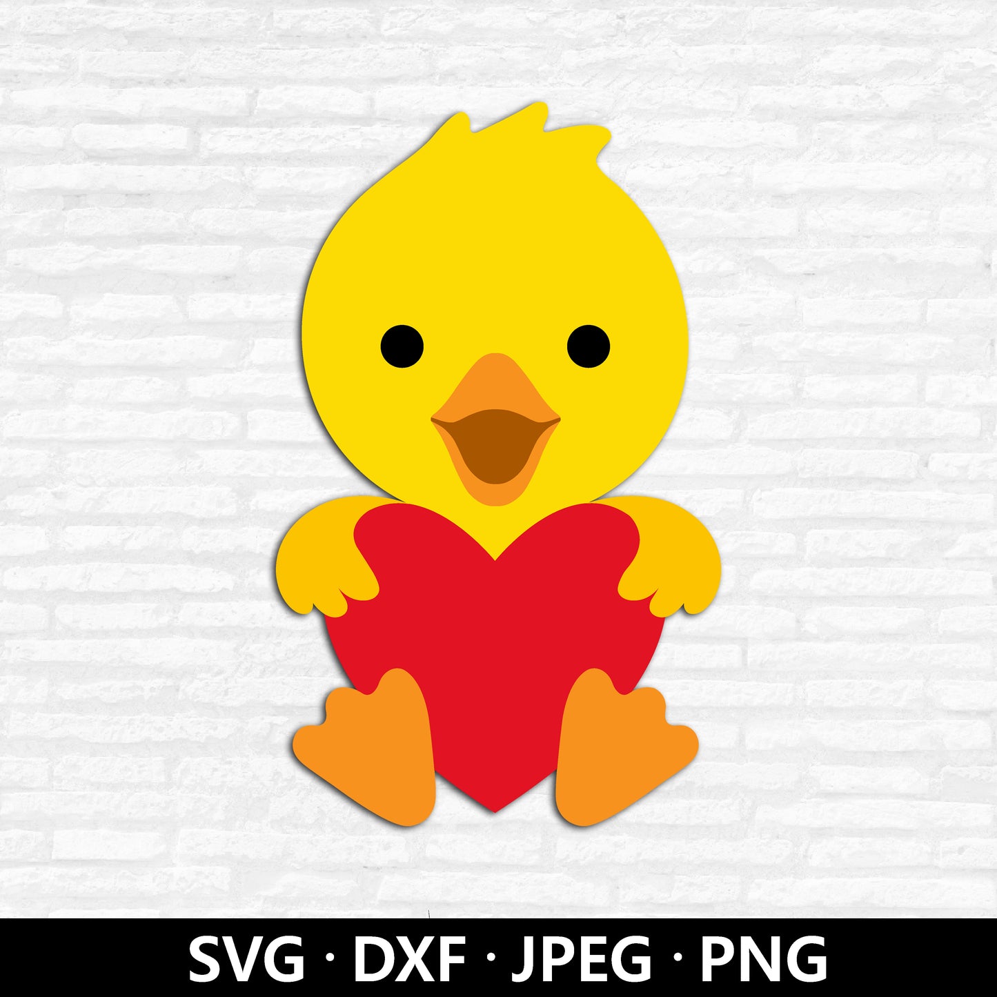 Valentine Duck SVG, Duck with Heart Vector, Birthday Duck Clipart, Cute Duck Cutting file, Boy Girls Duck shirt Cut files Digital Download