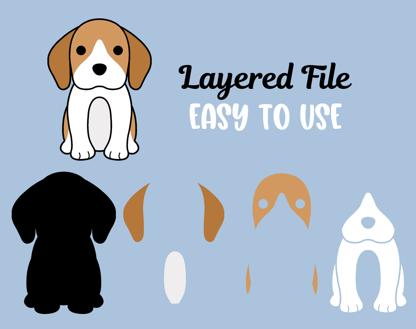 Beagle SVG, Dog svg file, Beagle Vector, Puppy clipart, Cute Dog Dxf, Baby Shower SVG, Dog Clipart, Cute Animal Cut files Digital Download