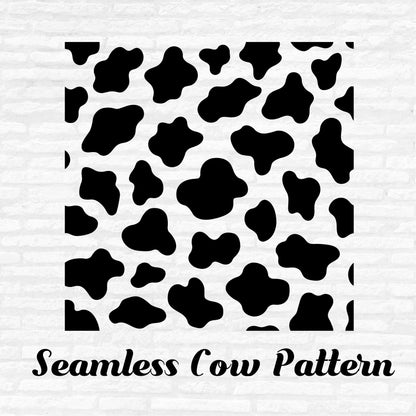 Cow Print Svg, Cow Clipart, Seamless Cow Pattern Vector, Animal Print PNG, Cow Seamless Pattern Cut files Digital Download