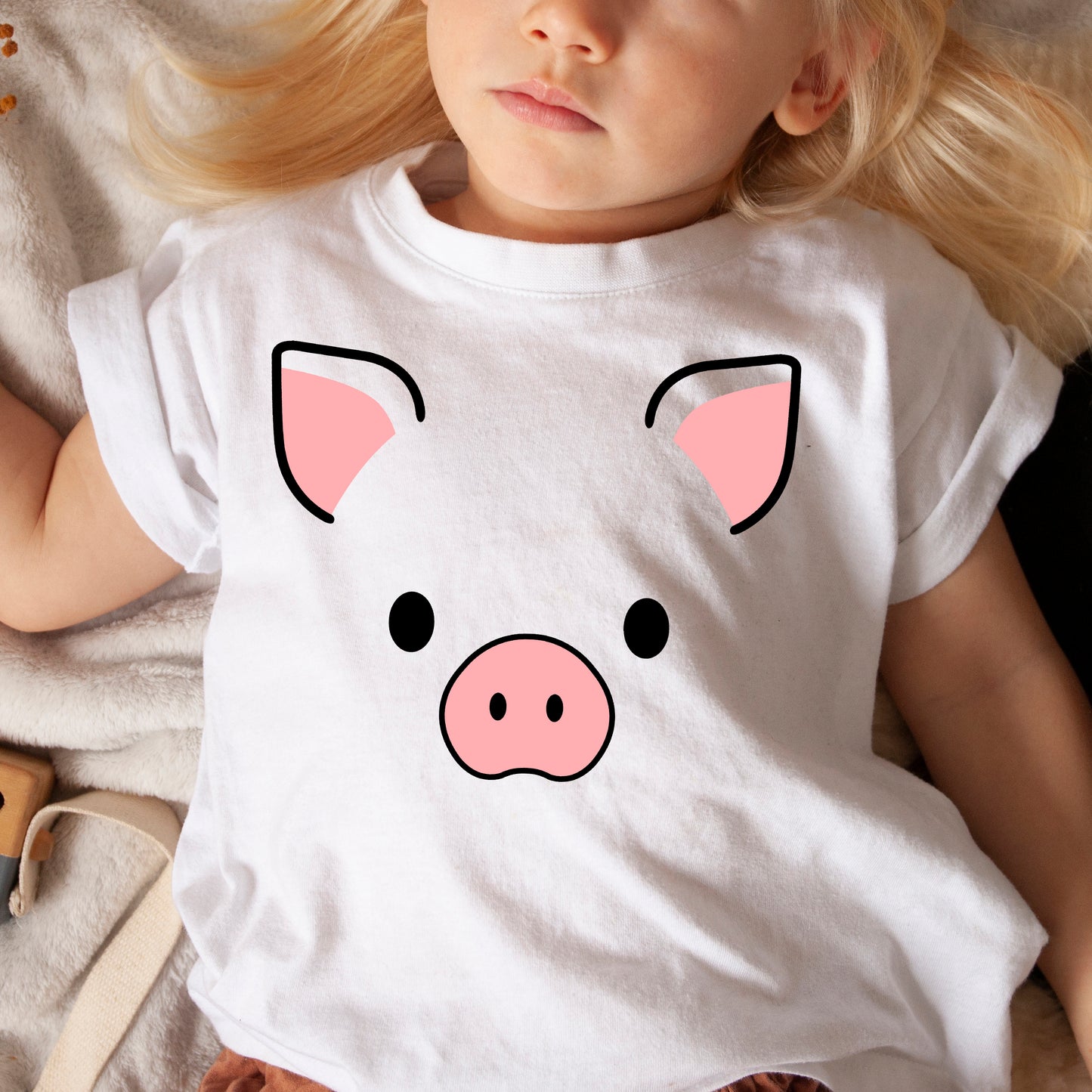 Cute Pig Face SVG, Pig Clipart, Nursery Animal Face SVG, Pig Face Vector, Baby Kids Pig Shirt PNG, Pig Cut Files Digital Download