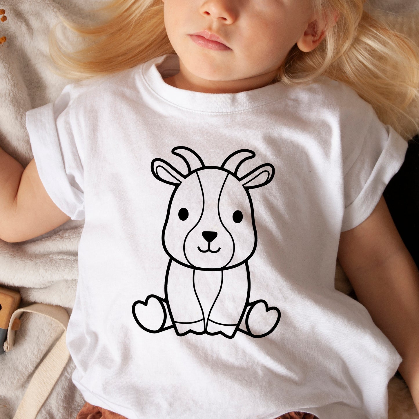 Cute Goat Svg, Goat Outline Vector, Goat Svg Bundle, Farmhouse Clipart, Cute Kids Animal Shirt SVG, Baby Goat Cut files Digital Download