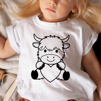 Highland Cow Outline (Digital Download)