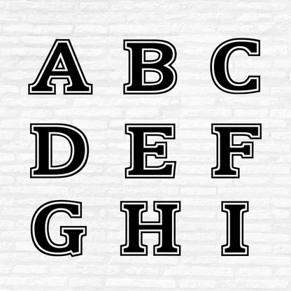 Varsity Font SVG, Sport Alphabet Vector, Varsity Letters PNG, College font Clipart, Monogram DXF, Sport Alphabet Cut Files Digital Download