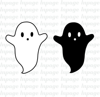 GHOST SVG, Halloween svg, Ghosts svg, Ghost svg bundle, Ghost Clipart, Cute ghost cut files, Halloween ghost Design Clipart Digital Download