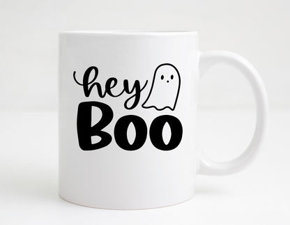 Hey boo svg, halloween svg for shirt, ghost svg, trick or treat svg, halloween quote shirts svg, Cute Ghost Cut files Digital Download