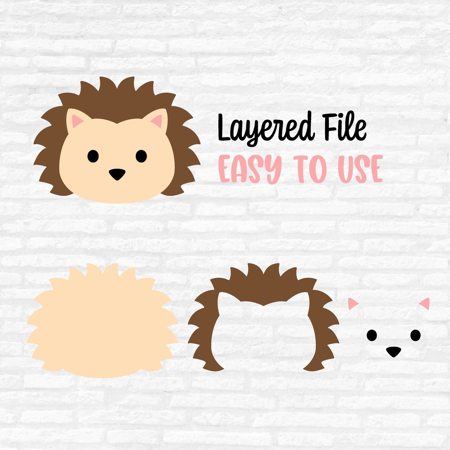 Woodland Animal Face SVG, Cute Animal SVG bundle, Forest Animal PNG, Wolf Raccoon Skunk Kangaroo Fox Bear Deer Cut files Digital Download