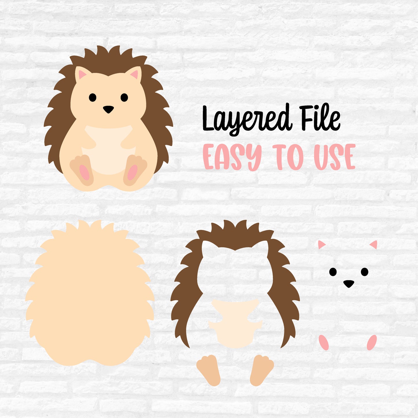 Woodland Animals SVG, Cute Animal SVG bundle, Forest Animal Clipart, Wolf Raccoon Skunk Kangaroo Fox Bear Deer Cut files Digital Download