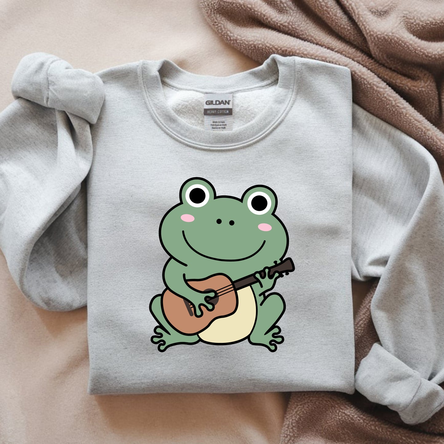 Cute Frog Playing Guitar (Digital Download)