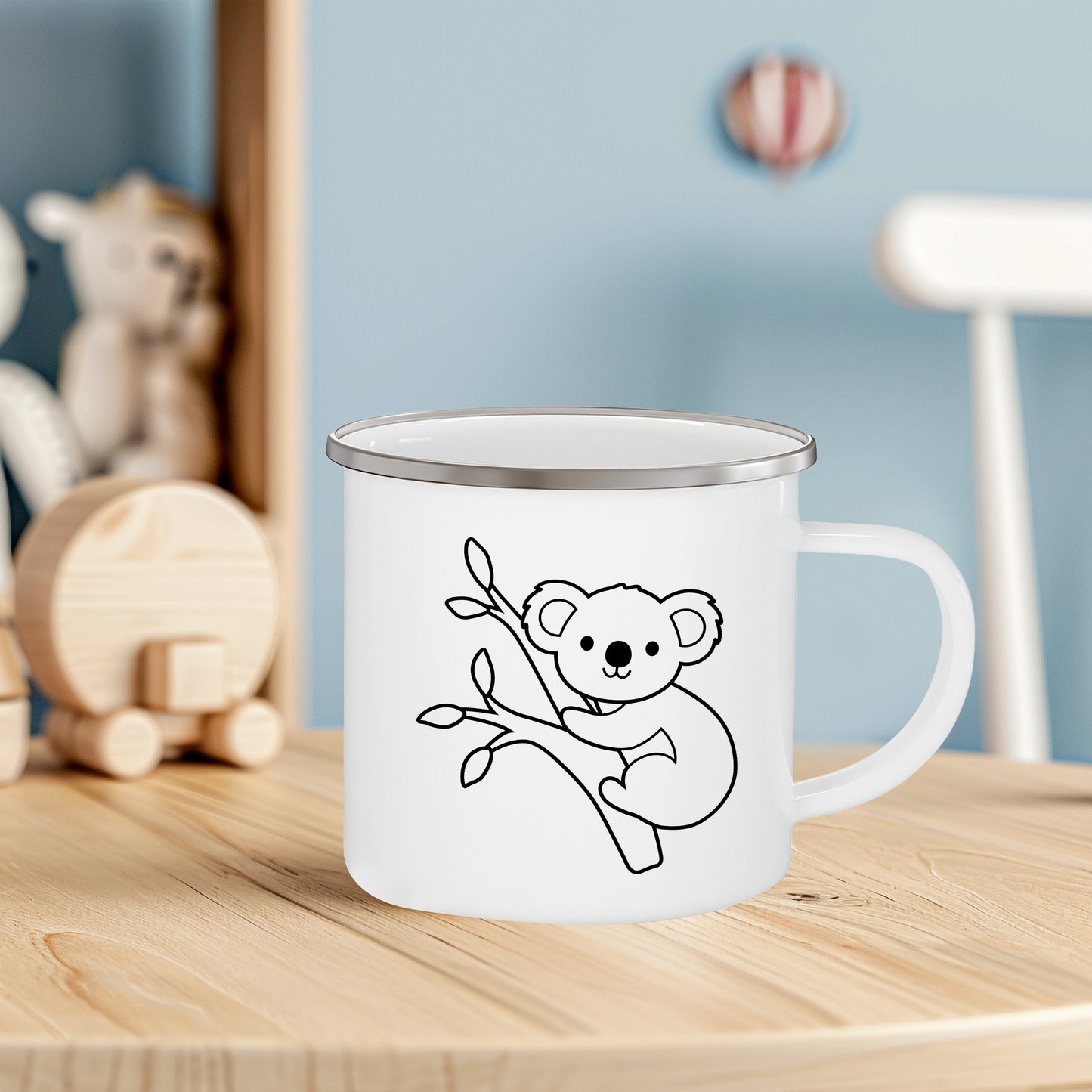 Koala on Branch SVG, Cute Koala Clipart, Safari Animal Koala Vector, Nursery Animal Kid Shirt PNG, Koala Cutting Files Digital Download