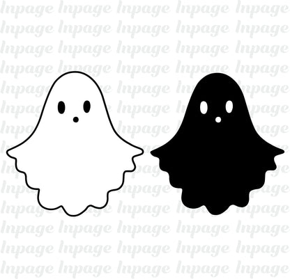 GHOST SVG, Halloween svg, Ghosts svg, Ghost svg bundle, Ghost Clipart, Cute ghost cut files, Halloween ghost Design Clipart Digital Download