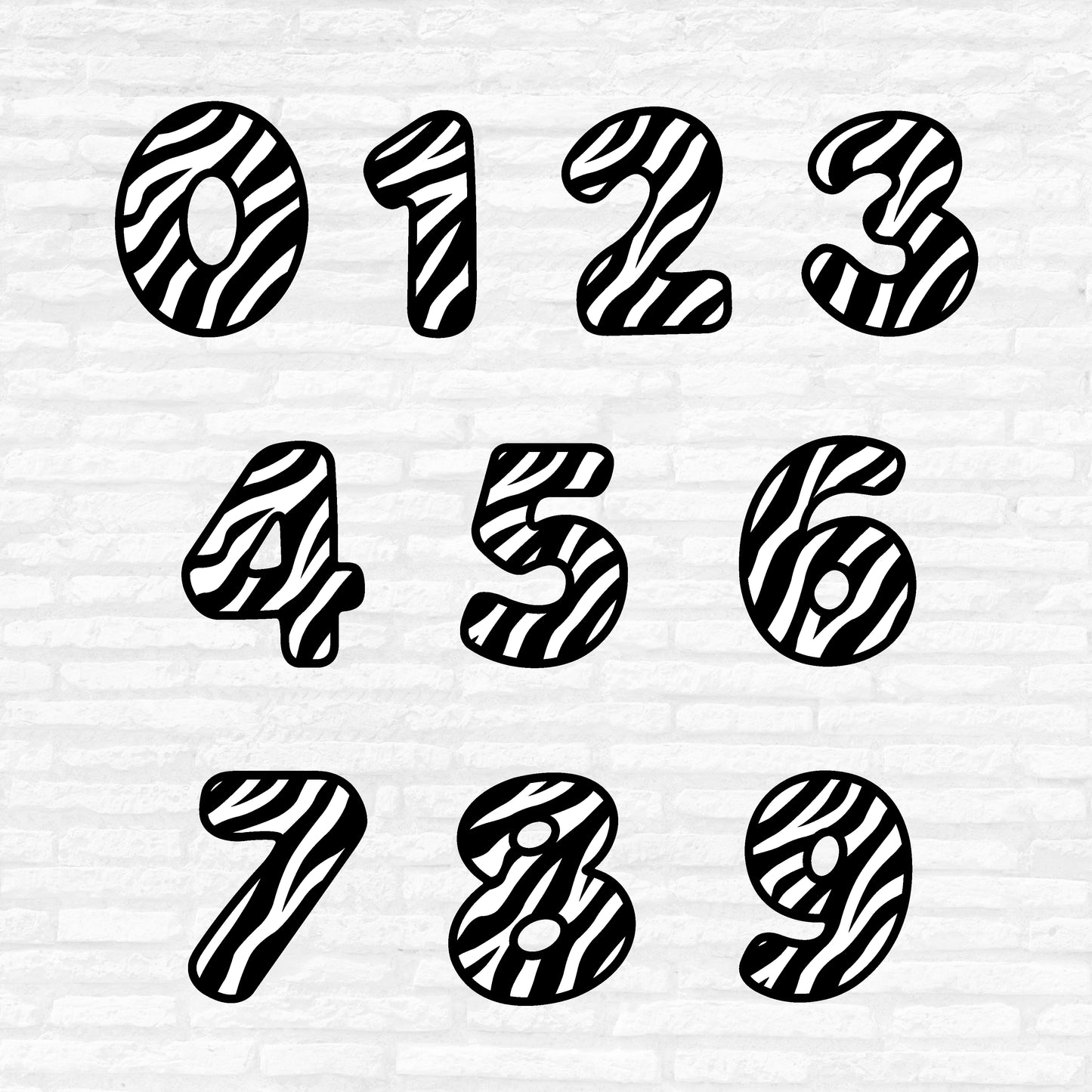 Zebra Font SVG, Zebra Print Alphabet SVG, Numbers Svg, Zebra Letters Svg, Animal Print PNG, Zebra print letters Cut files Digital Download