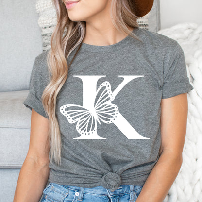 Butterfly Monogram SVG, flying Butterflies Alphabet Monogram, Capital Alphabet Font PNG file, Butterfly Letters Cut files Digital Download