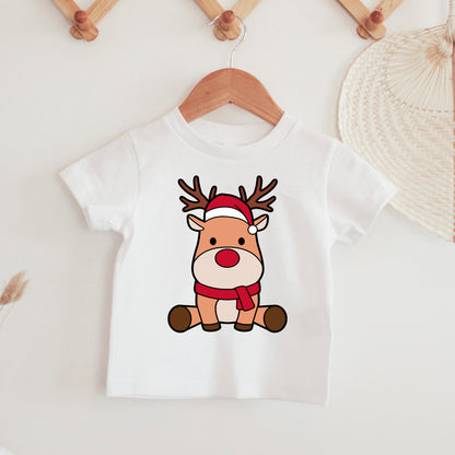 Christmas Reindeer SVG, Reindeer Santa Hat Dxf, Cute Reindeer Clipart, Christmas Shirt PNG, Holiday Cutting File , Reindeer Cut Files Digital Download