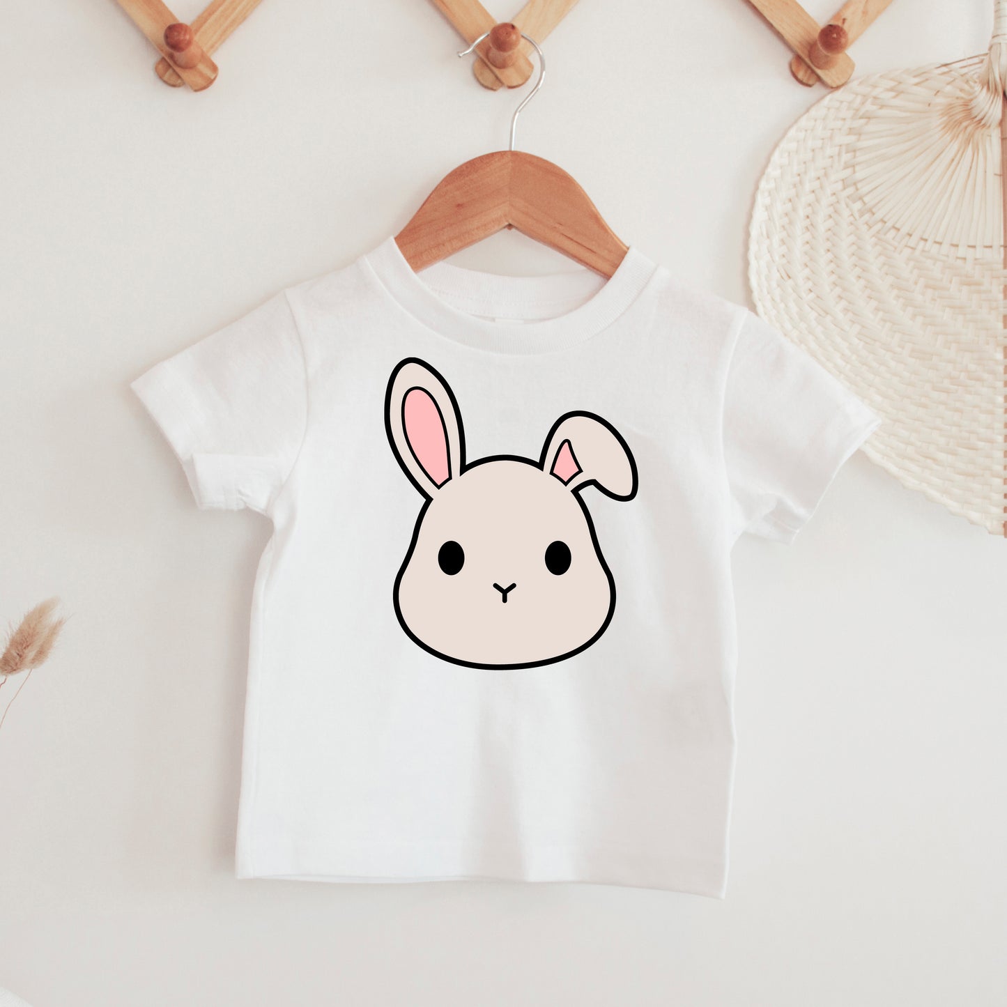 Cute Bunny Face SVG, Easter Bunny Vector, Bunny Kids Shirt Svg, Rabbit Clipart, Bunny Outline Dxf, Rabbit Face Cut files Digital Download