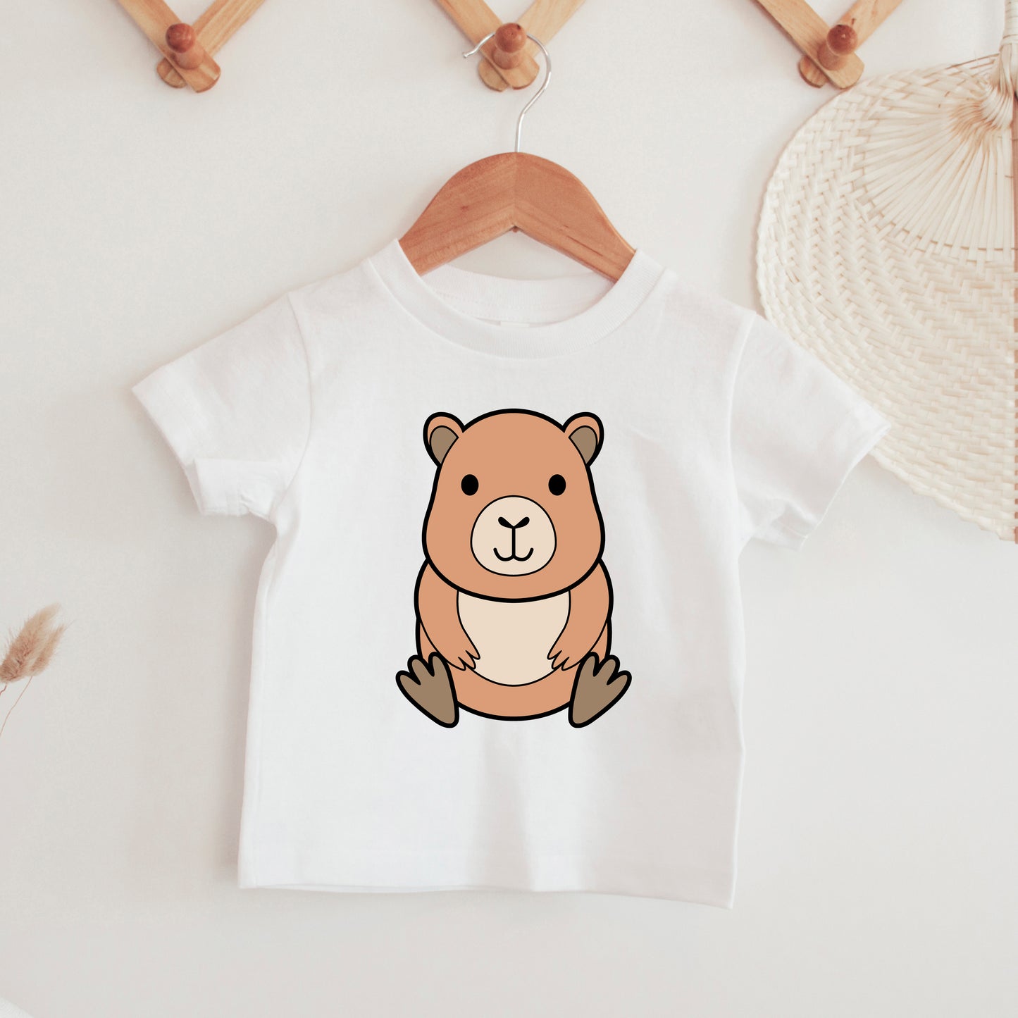 Cute Capybara SVG, Jungle Animals Clipart, Baby Capybara Vector, Capybara Outline Dxf, Nursery Animal Cut files Digital Download