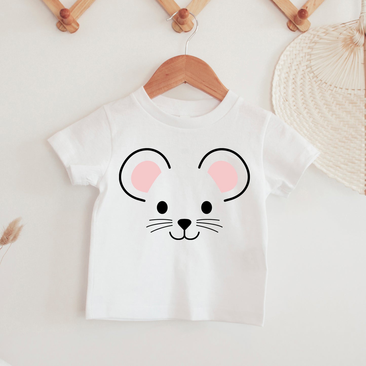 Cute Mouse Face SVG, Mouse Clipart, Nursery Animal Face SVG, Mouse Face Vector, Baby Kids Mouse Shirt PNG, Mouse Cut Files Digital Download