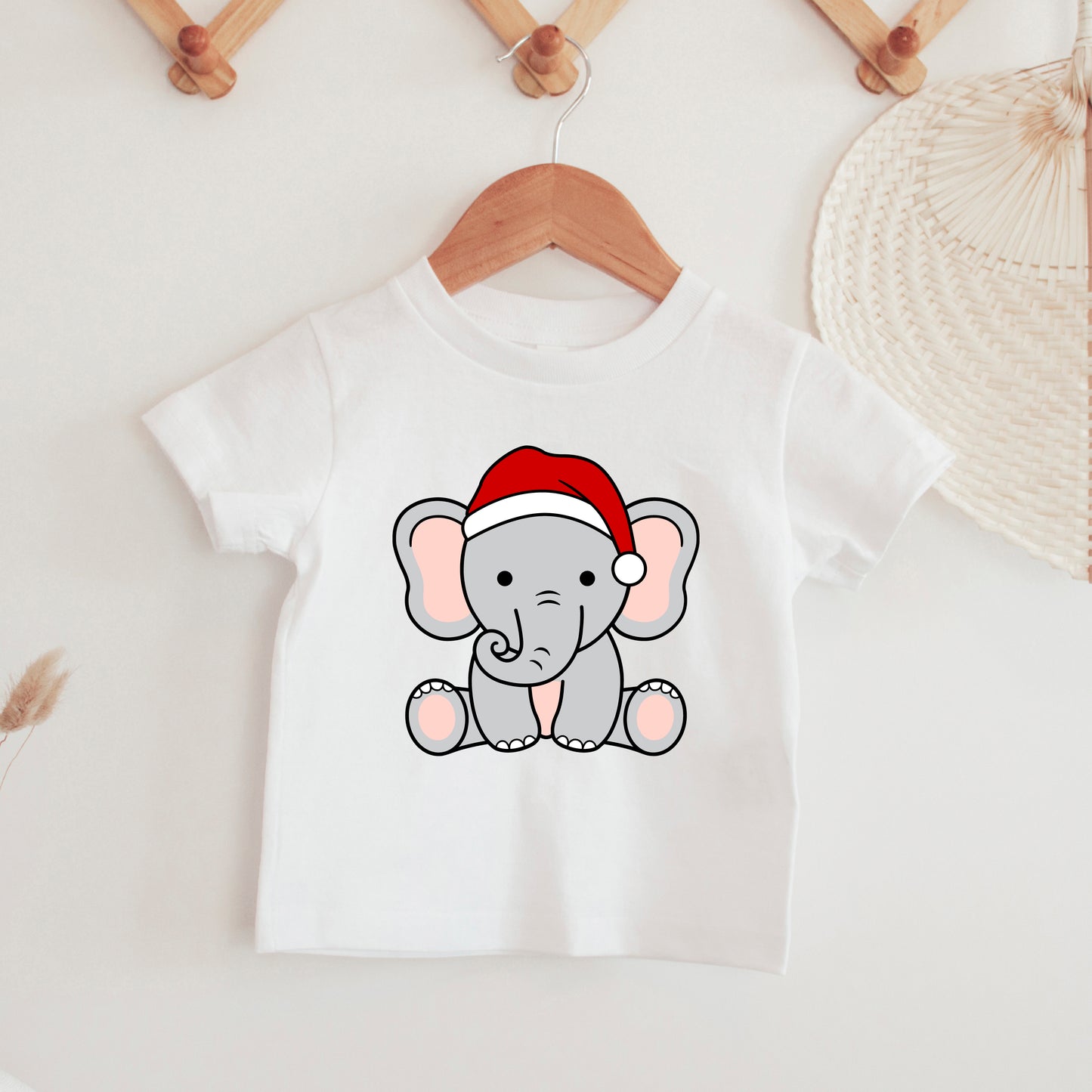 Christmas Elephant SVG, Cute Elephant Girl cut file, Holiday Elephant Clipart, Sitting Elephant Animal Cutting files Digital Download