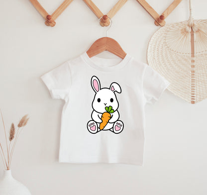 Bunny Carrot SVG, Easter Bunny with Carrot Vector, Kids Baby Rabbit Shirt, Carrot PNG, Easter Clipart, Cute Bunny Cut files Digital Download