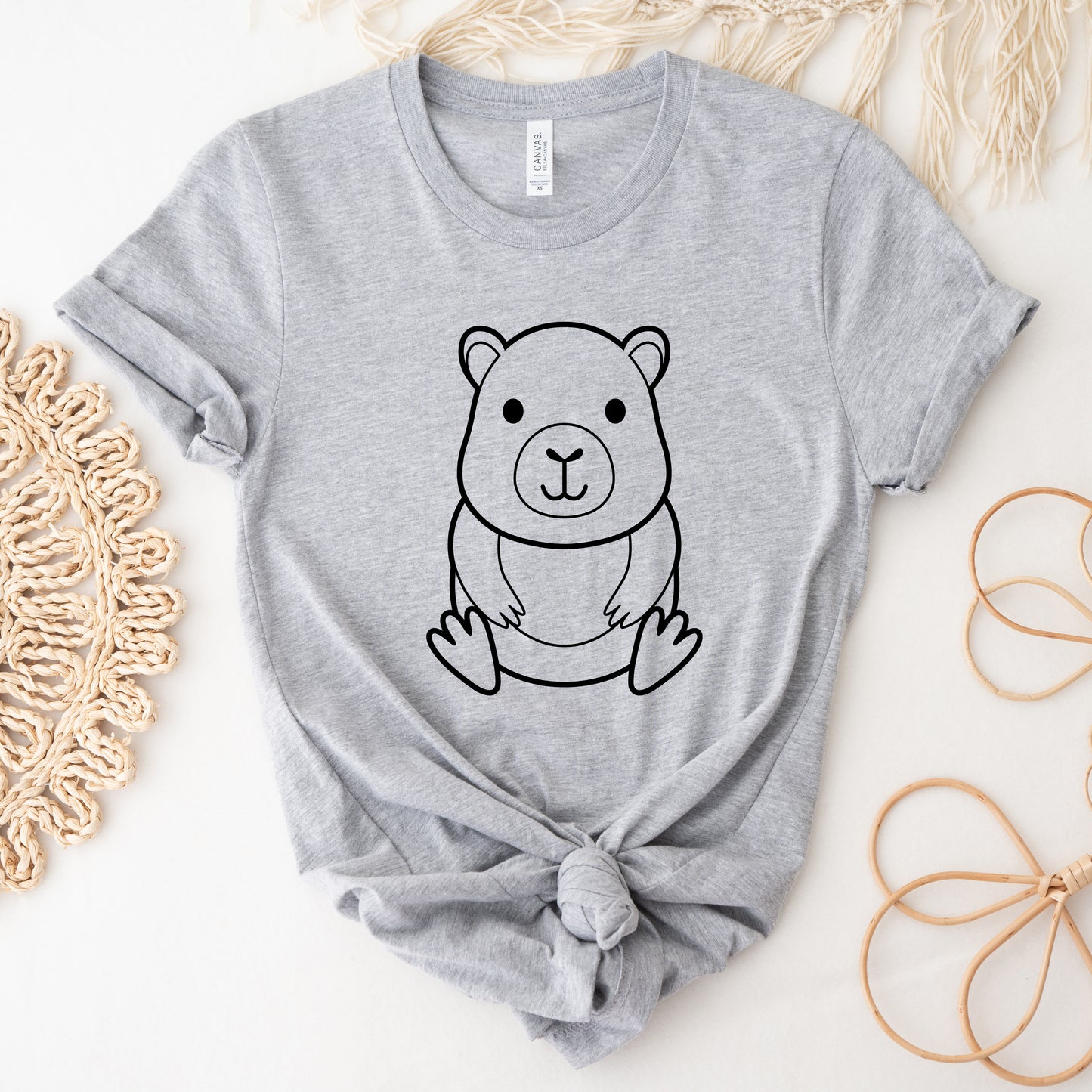 Cute Capybara SVG, Jungle Animals Clipart, Baby Capybara Vector, Capybara Outline Dxf, Nursery Animal Cut files Digital Download