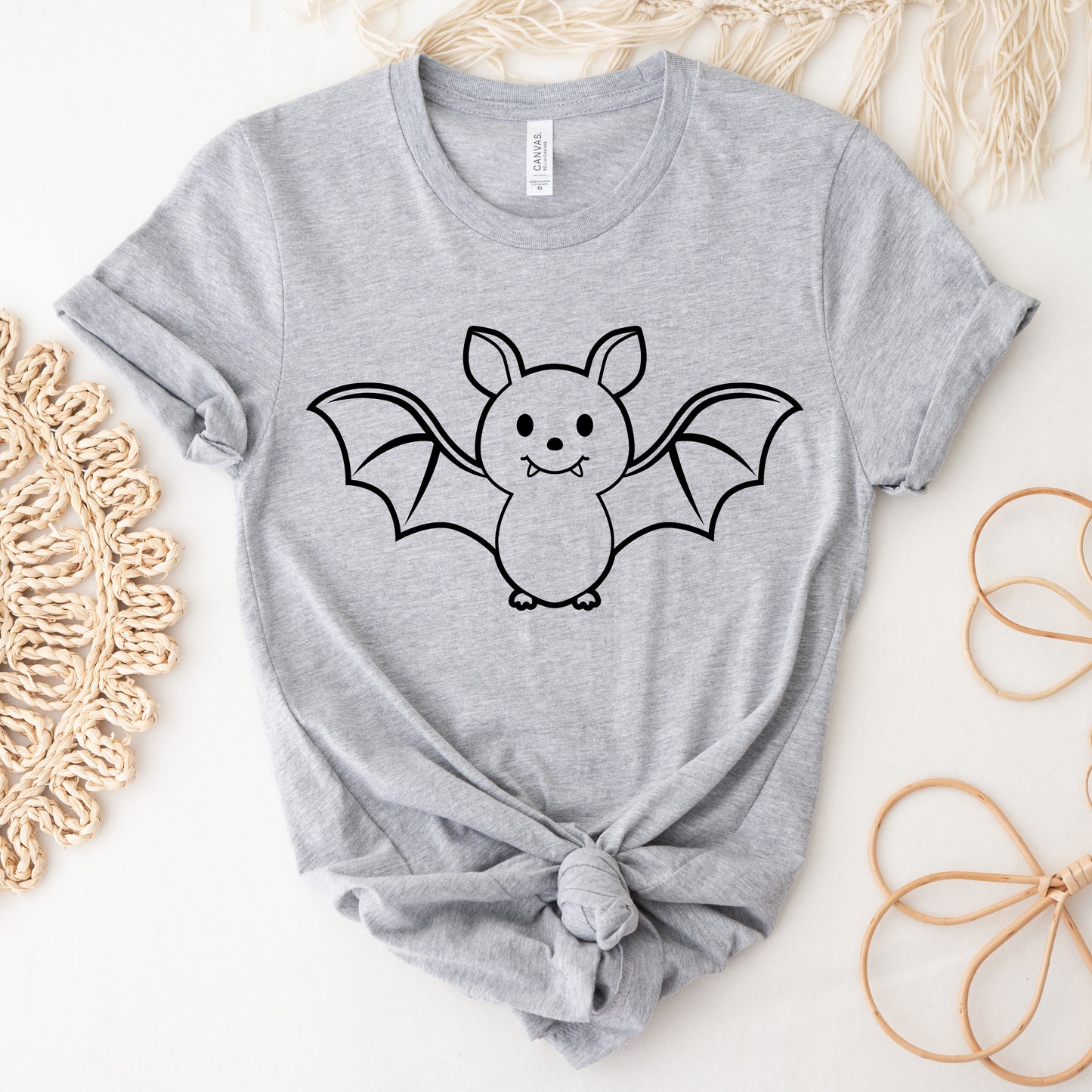 Bat Outline SVG, Cute Bat PNG, Halloween Hanging Bat, Spooky Season, Kids Shirt PNG, Bat Face Vector, Flying Bat Cut Files Digital Download