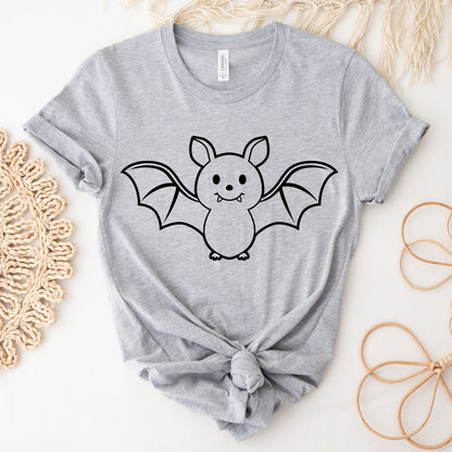 Cute Bat SVG, Halloween Bat Cutting Files, Spooky Season, Kids Shirt PNG, Bat Vector, Flying Bat Animal Outline Cut Files Digital Download