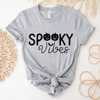 Spooky Vibes SVG, Halloween SVG for Shirt, Ghost Clipart, Pumpkin Face svg, Halloween Clipart, Spooky season Cut files Digital Download