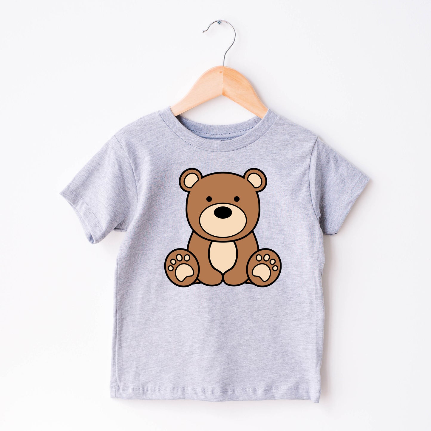 Cute Bear SVG, Brown Bear PNG. Baby Shower Shirt, Cute Animal Bear layered files, Bear outline dxf, Zoo animals Cut files Digital Download