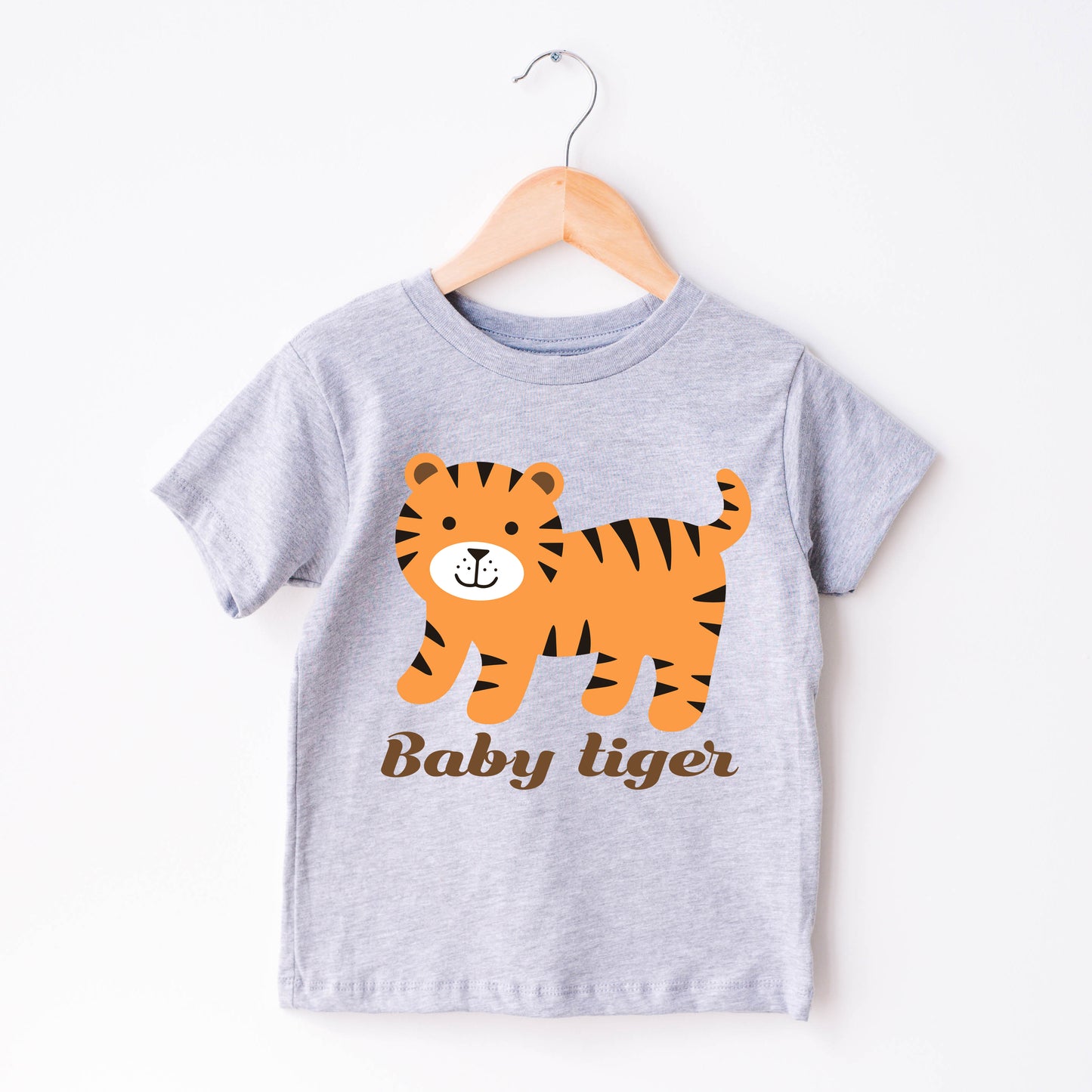 Tiger SVG, Baby Tiger Vector, Cute animal Kids Shirt SVG, Tiger Layered files, Tiger clipart, Safari Animals cut files Digital Download