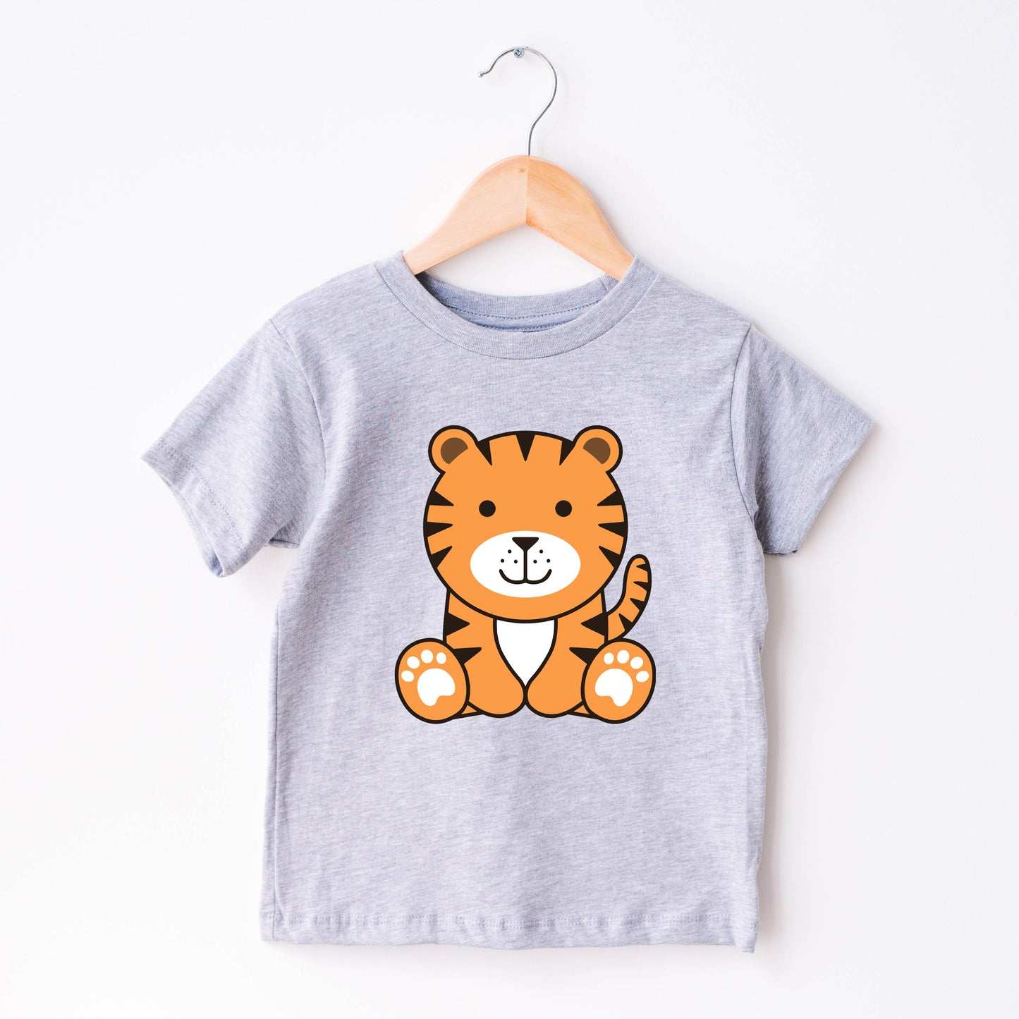 Baby Tiger SVG, Cute Tiger SVG, Kids Shirt, Tiger Outline cut files, Layered files, Tiger clipart, Jungle Animal Cut Files Digital Download