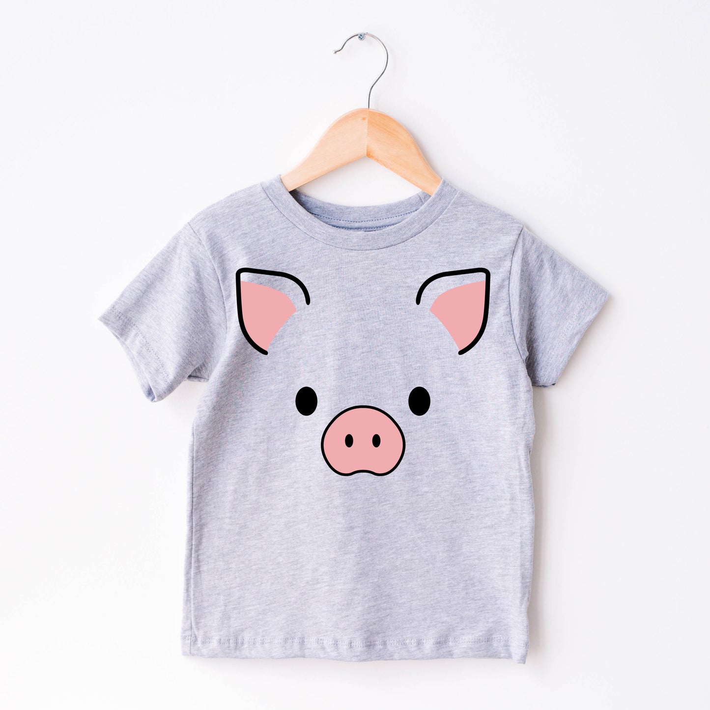Cute Pig Face SVG, Pig Clipart, Nursery Animal Face SVG, Pig Face Vector, Baby Kids Pig Shirt PNG, Pig Cut Files Digital Download