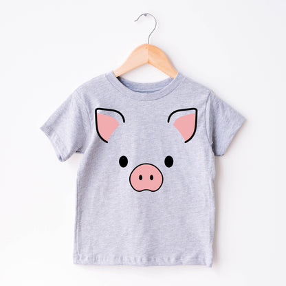Cute Pig Face SVG, Pig Clipart, Nursery Animal Face SVG, Pig Face Vector, Baby Kids Pig Shirt PNG, Pig Cut Files Digital Download