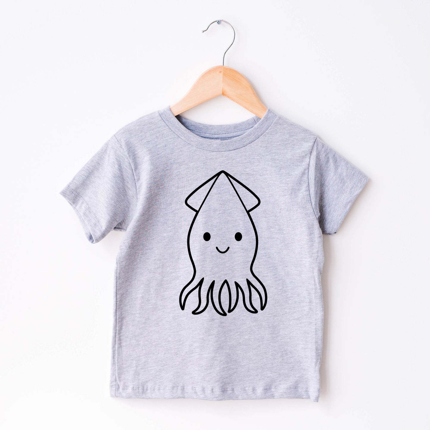 Cute Squid SVG, Sea Animals, Squid Clipart, Baby Shower Shirt PNG, Squid Outline DXF, Ocean Marine Beach Animal Cut files Digital Download