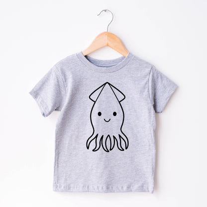 Cute Squid SVG, Sea Animals, Squid Clipart, Baby Shower Shirt PNG, Squid Outline DXF, Ocean Marine Beach Animal Cut files Digital Download