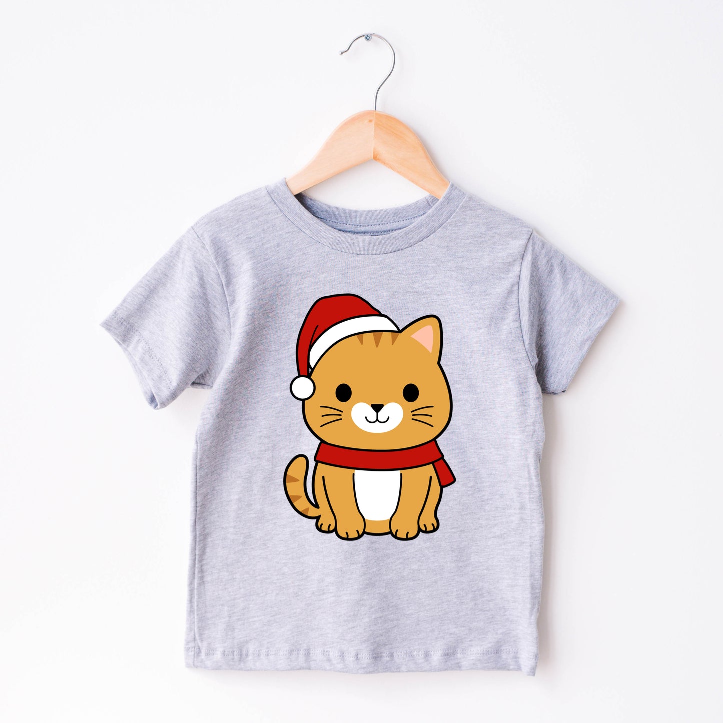 Christmas Cat Svg, Xmas Holiday Kitty, Cat with Santa Hat Cut Files Digital Download