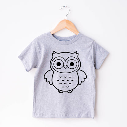 Owl Outline SVG, Cute Owl Cut file, Baby Shower Girl Shirt Svg, Owl Clipart, Cute animal svg, Owl Birthday shirt cut files Digital Download