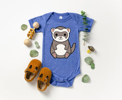 Cute Ferret SVG, Ferret Clipart, Forest animal cutting file, Cute Animals Outline, Ferret Vector, Kawaii Ferret cut files Digital Download