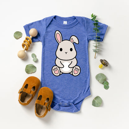 Cute Bunny SVG, Baby Rabbit Vector, Easter Bunny cut file, Rabbit Outline Clipart, Layered files, Nursery Animal Cut files Digital Download