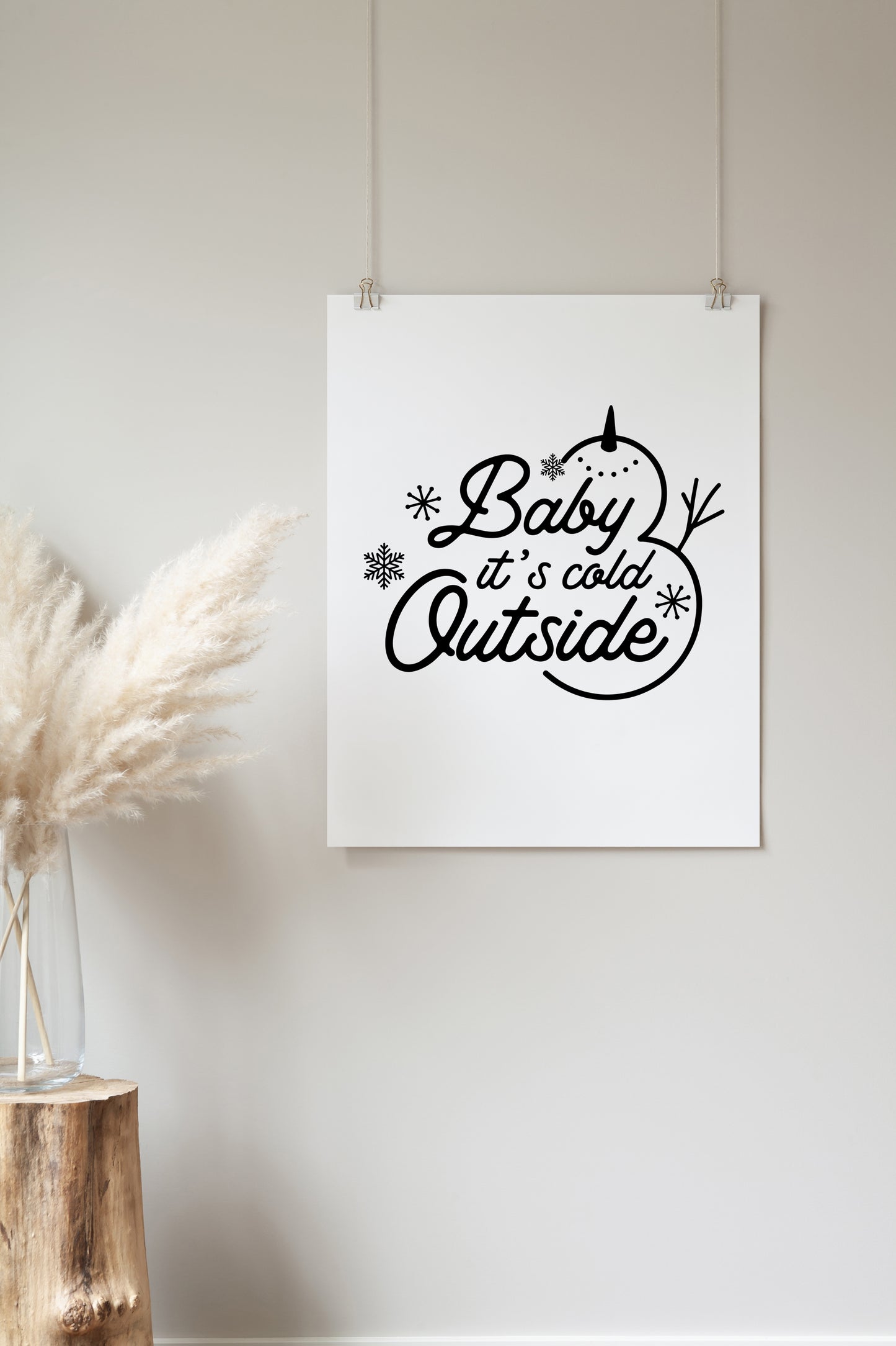 Baby its Cold outside SVG, Christmas Quotes, It's Cold Outside, SVG for Shirt, Christmas Saying, Winter Wall Deco Cut files Digital Download