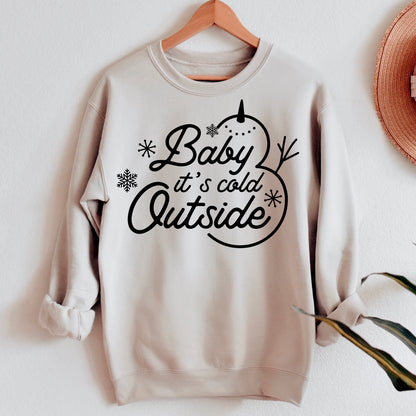 Baby its Cold outside SVG, Christmas Quotes, It's Cold Outside, SVG for Shirt, Christmas Saying, Winter Wall Deco Cut files Digital Download