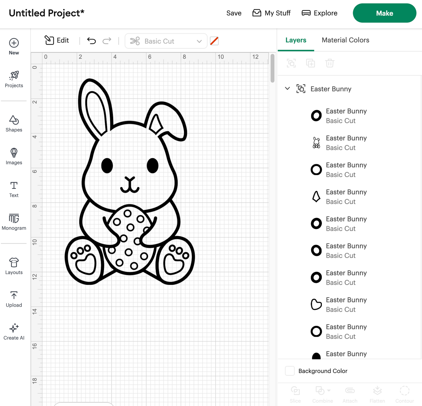 Easter Bunny Outline Bundle (Digital Download)