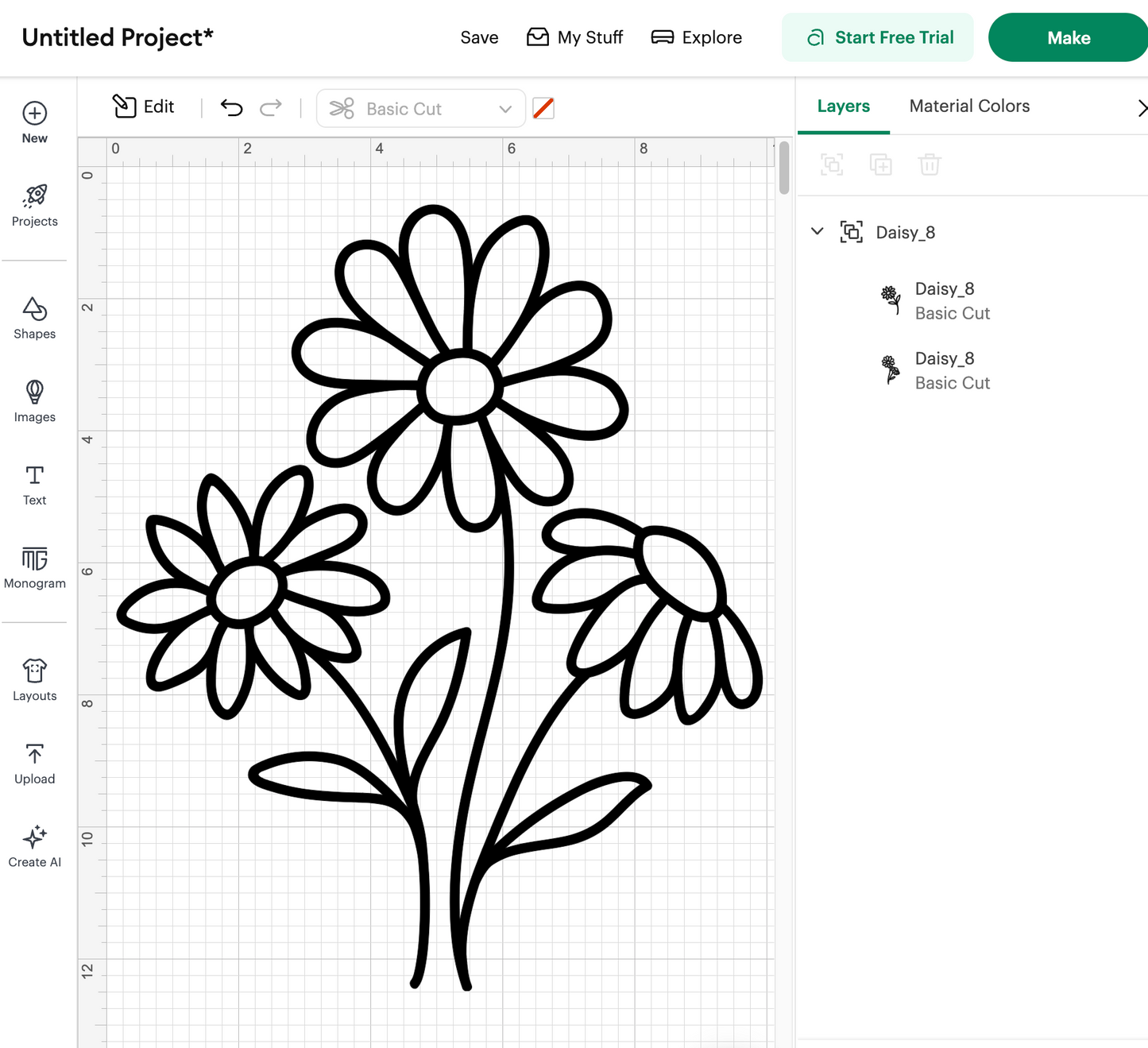 Daisy Flower Bundle (Digital Download)