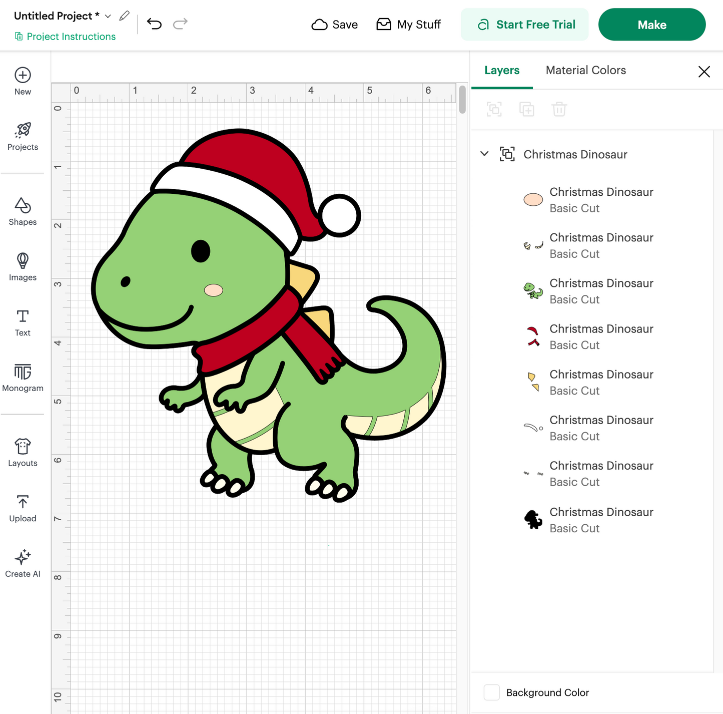 Christmas Dinosaur (Digital Download)