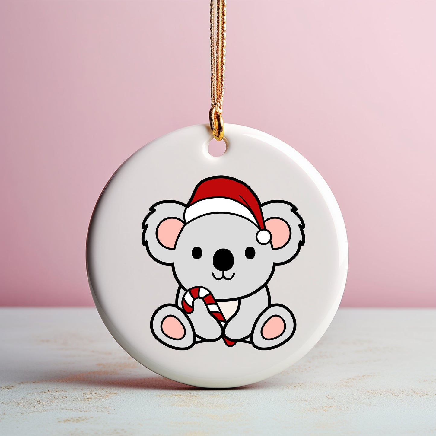 Christmas Koala SVG files, Koala Santa hat Vector, Christmas Cut File, Baby Koala Clipart, Christmas animal Cut files Digital Download