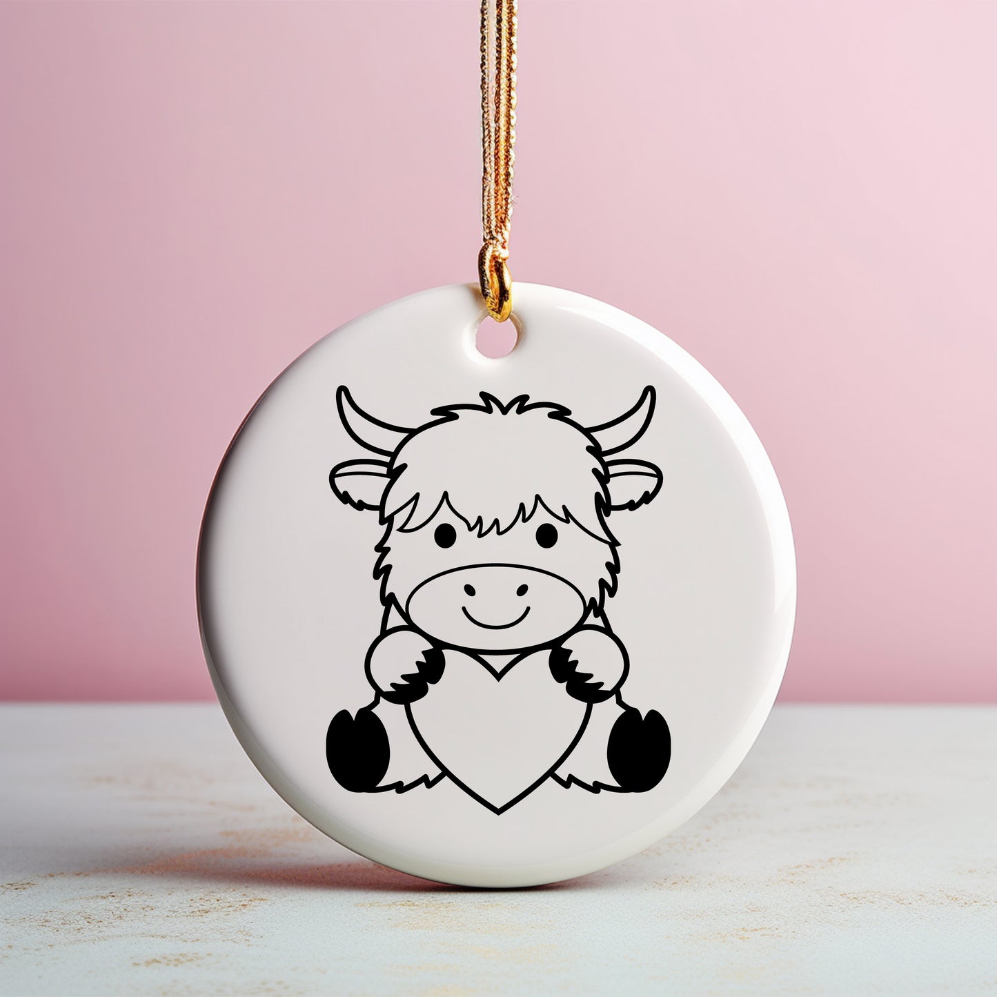Highland Cow Outline (Digital Download)
